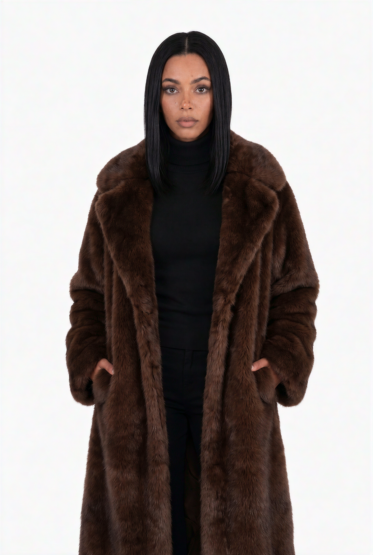 Oversized Faux Fur Maxi Coat
