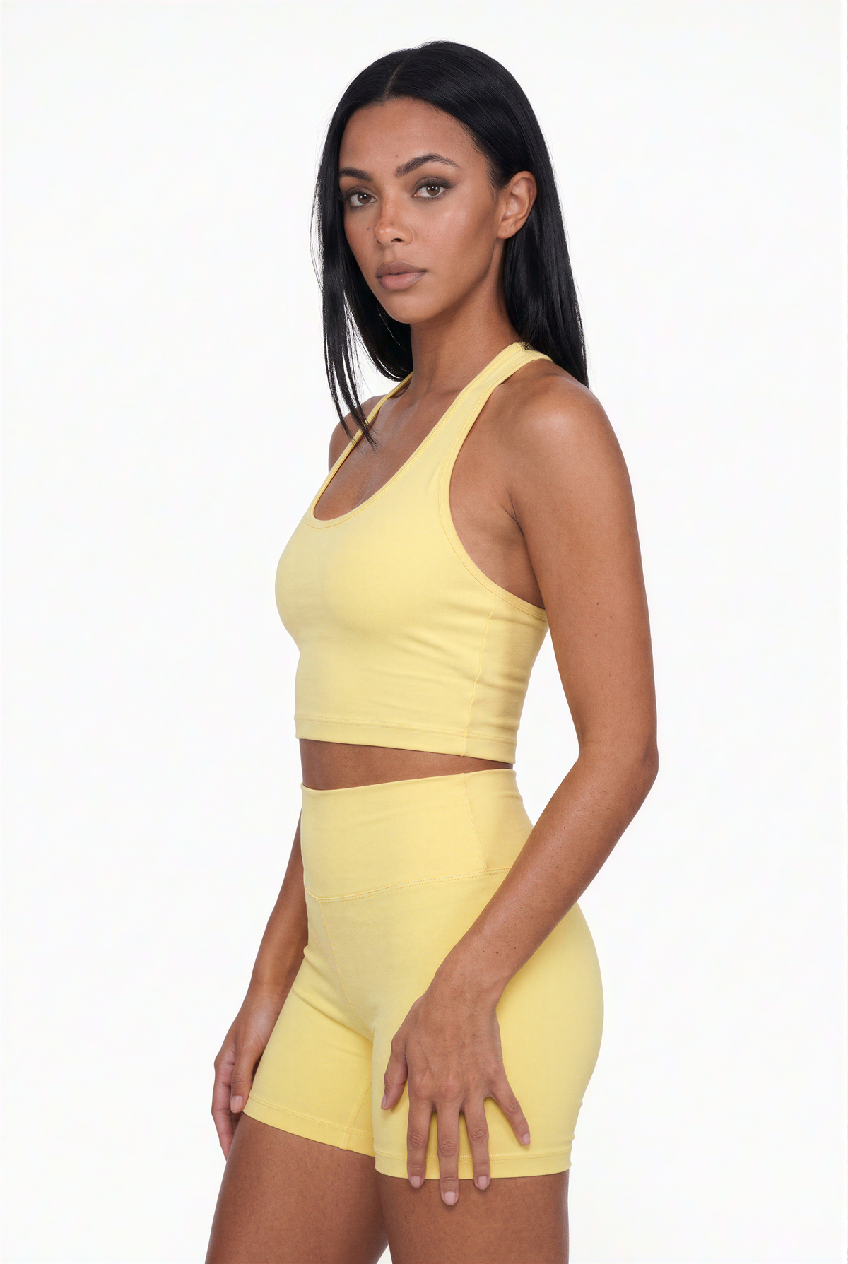 Performance Ribbed Halter Set