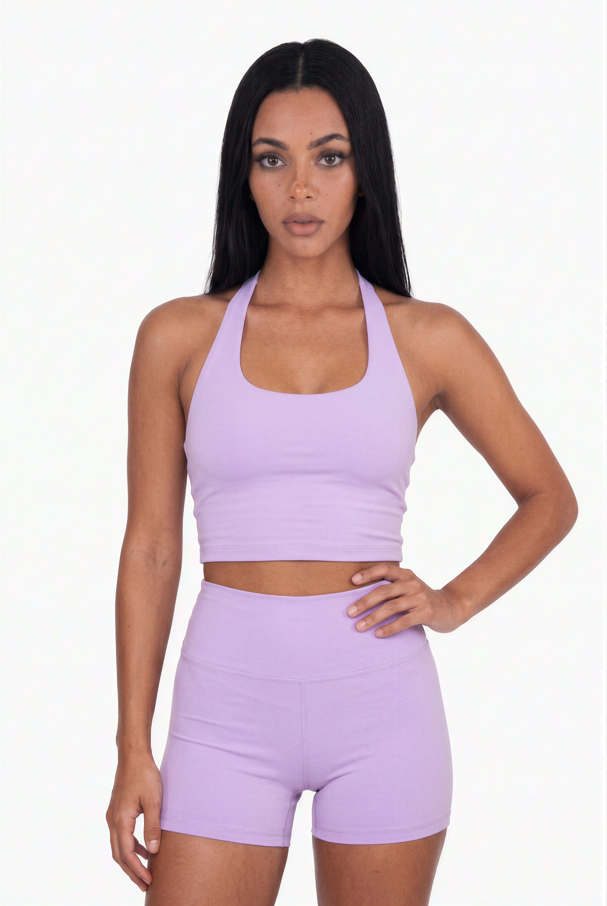 Performance Ribbed Halter Set