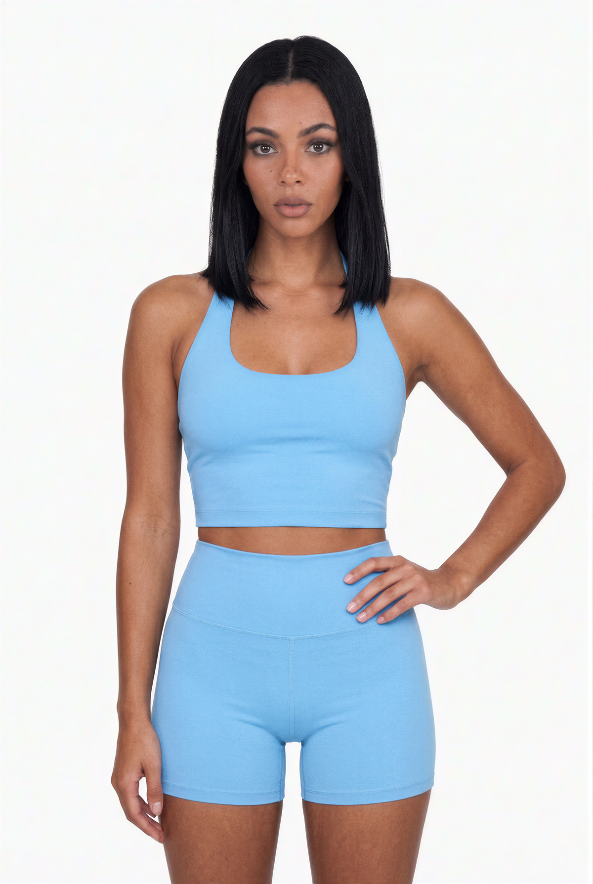 Performance Ribbed Halter Set
