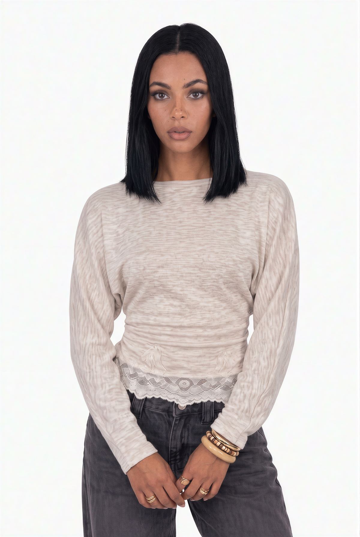 Lace Hem Top