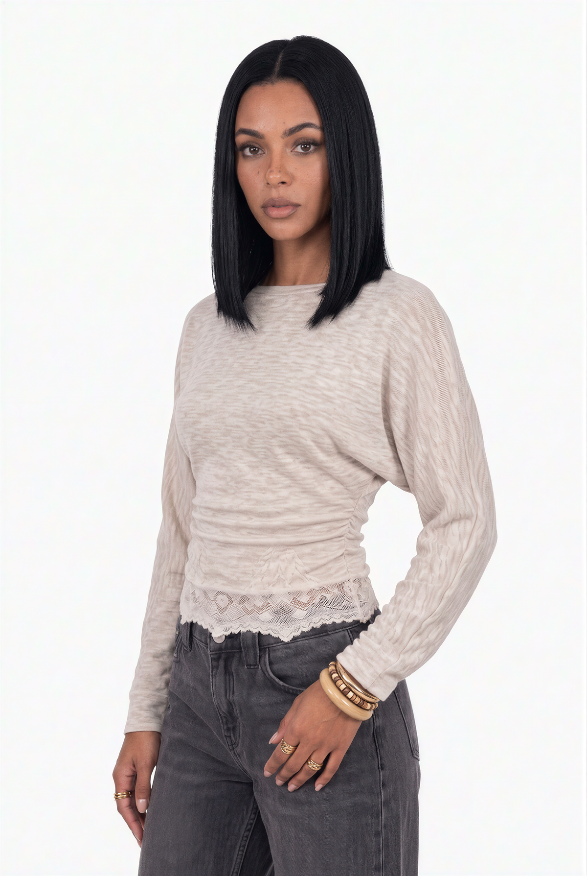 Lace Hem Top