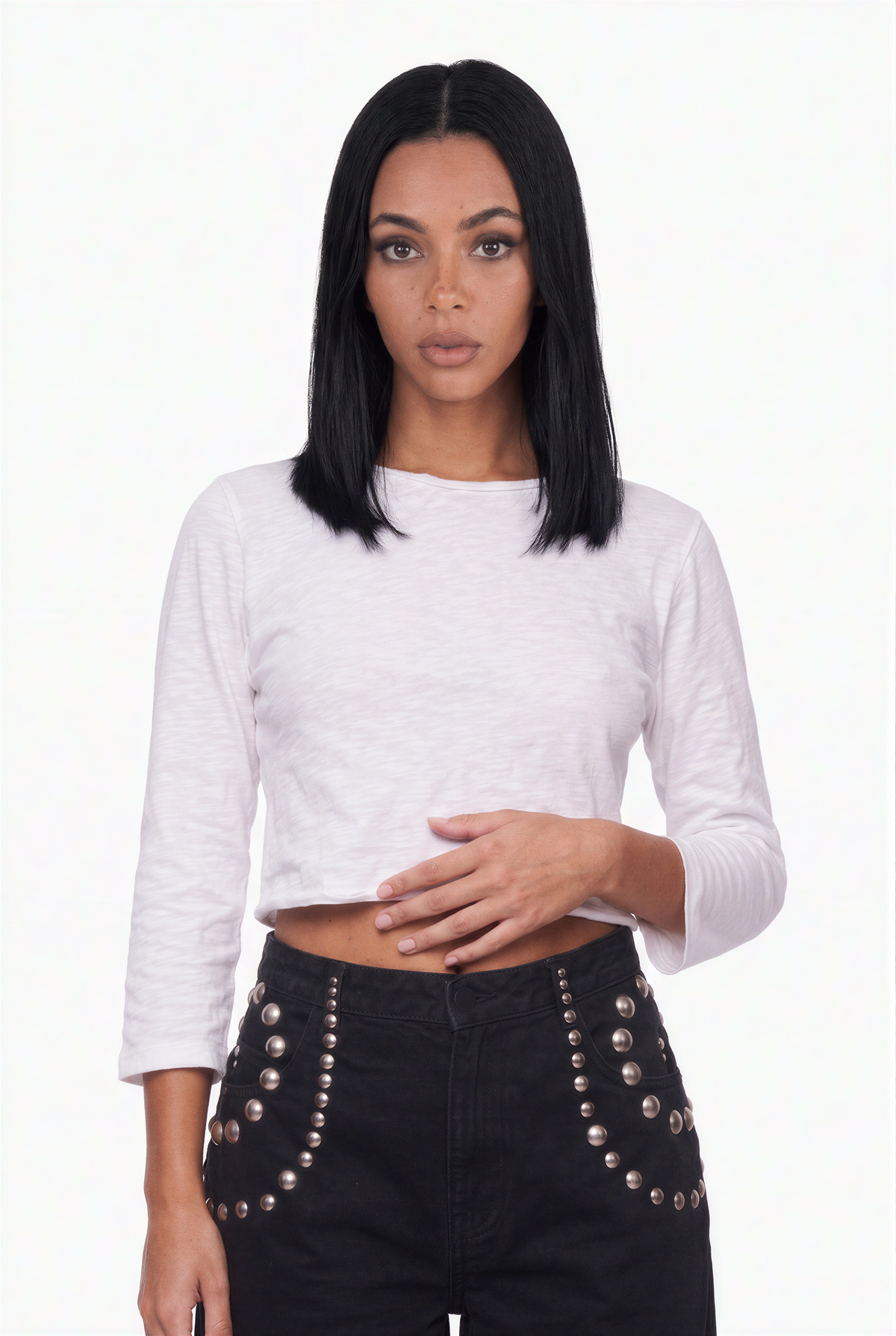 Studded Wide Leg Pants
