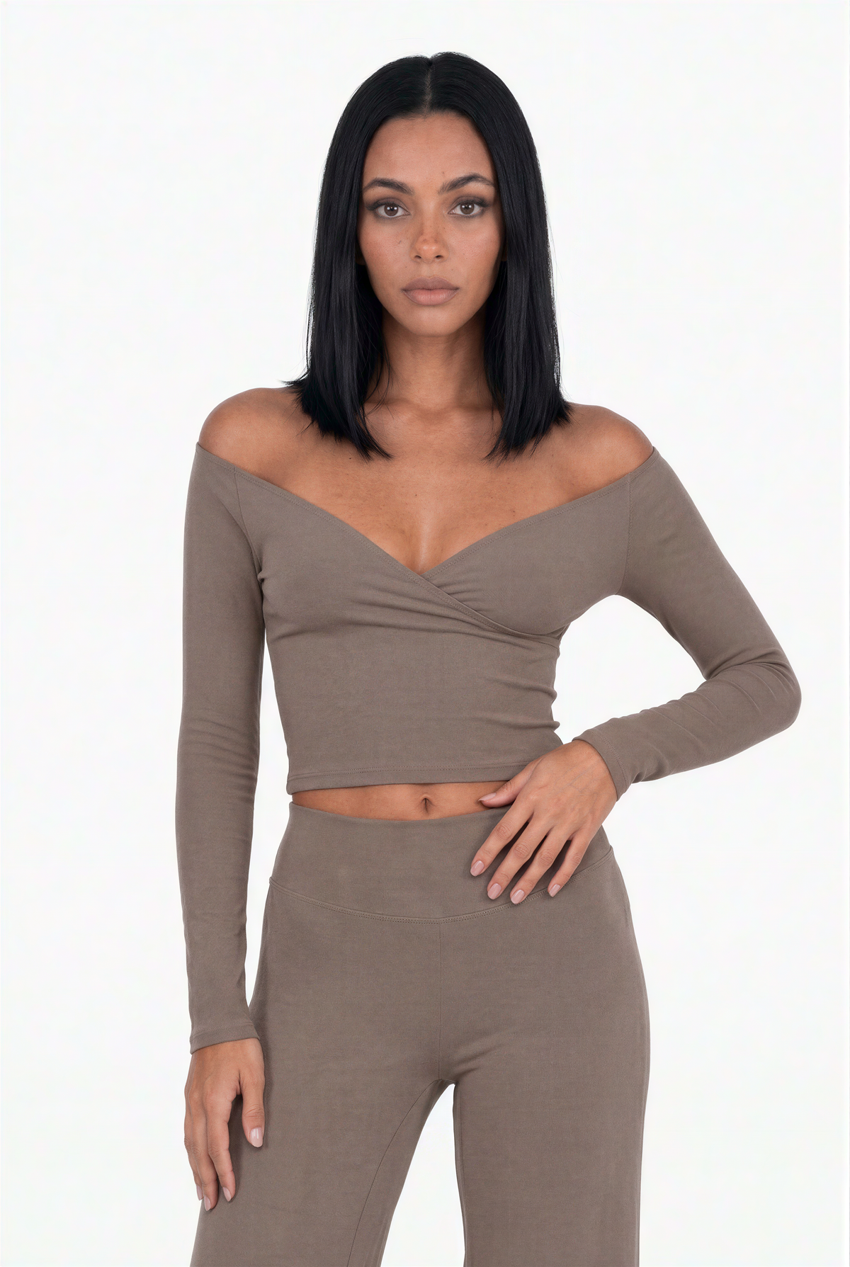 Wrap Top Wide Leg Set